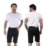 Bermuda Masculina Comfort Jeans Preta