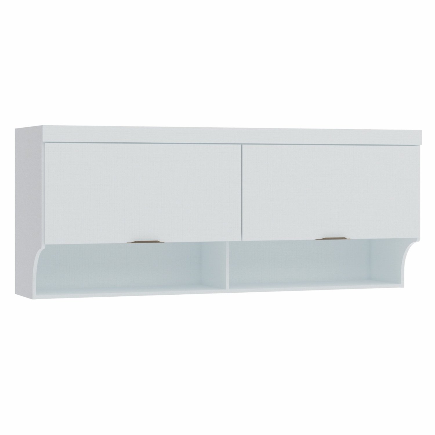 Armário Aéreo Ponte Modulado 2 Portas Infinity  Branco Line