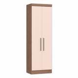 Guarda Roupa Modulado 2 Portas Infinity  Macadâmia/blush Line