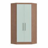 Guarda Roupa Modulado De Canto 2 Portas 2 Gavetas Closet Infinity  Macadâmia/pistache Line