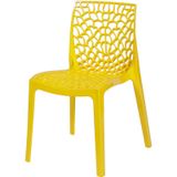 Cadeira Gruvyer Design Cozinha Sala De Estar Jantar Amarelo