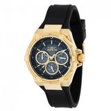 Relógio Feminino Aviator Com Mostrador Madrepérola, Invicta 37303, Preto E Dourado