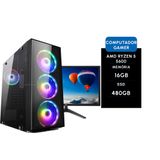 Computador Gamer Brx Amd Ryzen 5 5600g 16gb Ssd 480gb  + Monitor 21