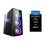 Computador Gamer Brx Amd Ryzen 5 1600 16gb Ssd 480gb