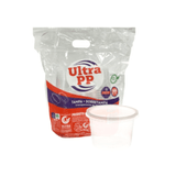 Pote C/ Tampa 500ml Transparente Pp Com 25 Unidades Ultra Ultra Descartáveis