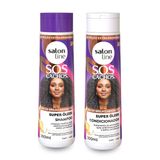 Shampoo + Condicionador Sos Cachos Brilho 300ml Salon Line