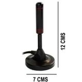 Antena De Tv Interna Full Hd Digital Cabo Coaxial De 3,5 Dbi De 3 M