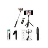 Tripé Selfie Stick Bluetooth Com Controle Remoto K07