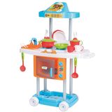 Cozinha Infantil Tateti Calesita Riva Mr. Chef - 16 Acessórios - Laranja/azul/verde Tateti Laranja/azul/verde