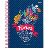 Caderno Espiral Frida Kahlo Jandaia 10 Materias 160 Folhas