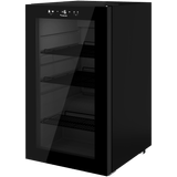 Mini Cervejeira Premium Beer Fricon Porta de Vidro Preto VCFC 110V/220V 105 Litros