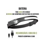 Lanterna De Cabeça Led Recarregável Fita Ajustável  Usb