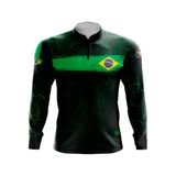 Camiseta By Aventura Manga Longa Fator Proteção Solar Uv30+ Brasil Infantil E Adulto