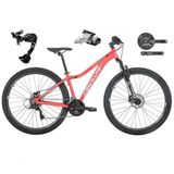 Bicicleta Aro 29 Absolute Mia 3 Feminina Câmbio Shimano Deore E Altus 27v Freio Hidráulico Garfo Trava - Rosa Tam.16.6