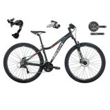 Bicicleta Aro 29 Absolute Mia 3 Feminina Câmbio Shimano Deore E Altus 27v Freio Hidráulico Garfo Trava - Preto Tam.16.6