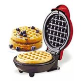 Mini Máquina Waffles Prática Antiaderente Elétrica