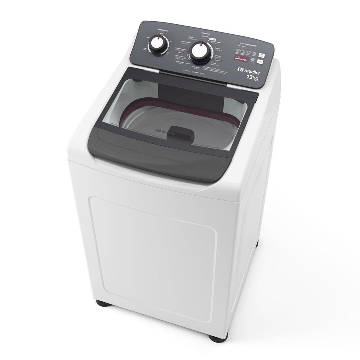 Máquina De Lavar Mueller Automática 13kg Com Ciclo Rápido Mla13 Branco/ Cinza