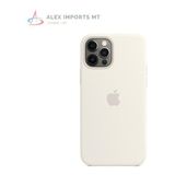 Capa Capinha De Silicone Para iPhone 12 Pro  Branco  Barata