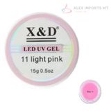 Gel acrigel 11 light pink Led Uv X&D 15g unha em O Topp