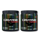 Kit 2 Creatine 300g Sem Sabor Black Skull