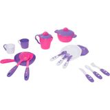 Kit De Cozinha Infantil Tateti Calesita - 15 Acessórios - Rosa/lilás Tateti Rosa/lilás