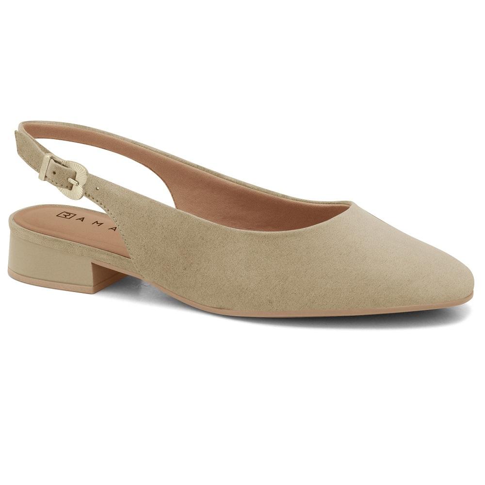 Sapatilha Ramarim Camurca Ref 24-15221 Areia 034