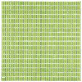 Pastilha De Vidro Cristal 30x30cm 1,5x1,5 Glass Mosaic Verde Claro