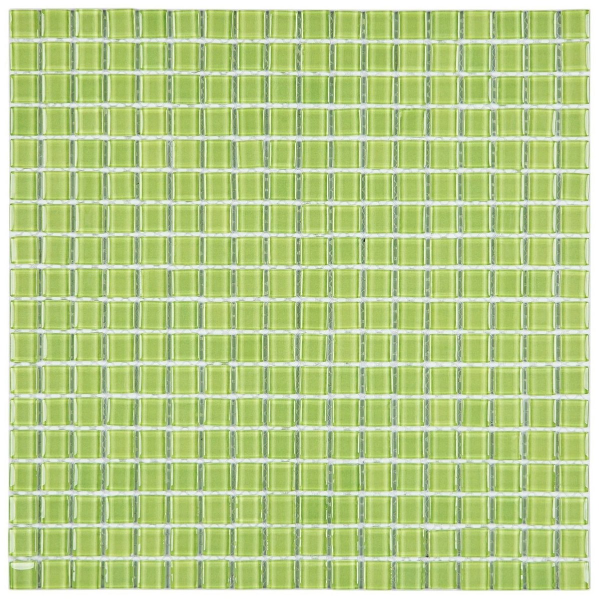 Pastilha De Vidro Cristal 30x30cm 1,5x1,5 Glass Mosaic Verde Claro