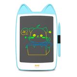 Lousa Mágica Lcd Tablet Infantil Gatinho 8 Polegadas Azul