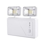 Luminária De Emergência Bloco Autônomo Led Blumenau 2 Faróis 18w Bivolt 6500k Luz Branca