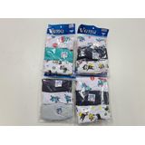 Kit com 12 Cuecas Infantis Slip 100% Algodão Cor Sortida Tamanho:M