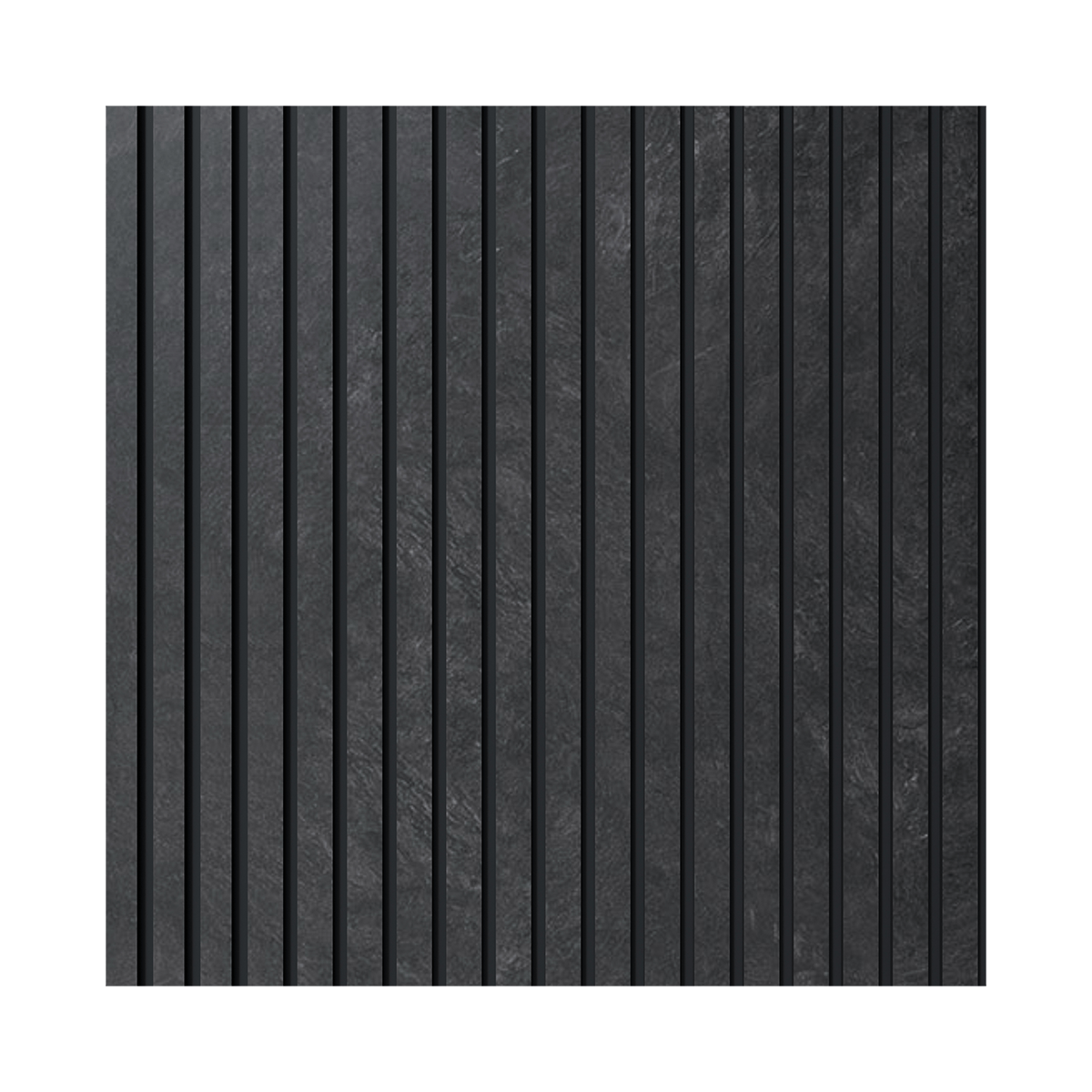 Painel Ripado Eva Laminado Autocolante Flexivel 10cm Urban | Valor Do Metro M² - Black Com Textura | Preto