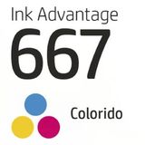Cartucho Hp 667 Colorido Original 3ym78ab