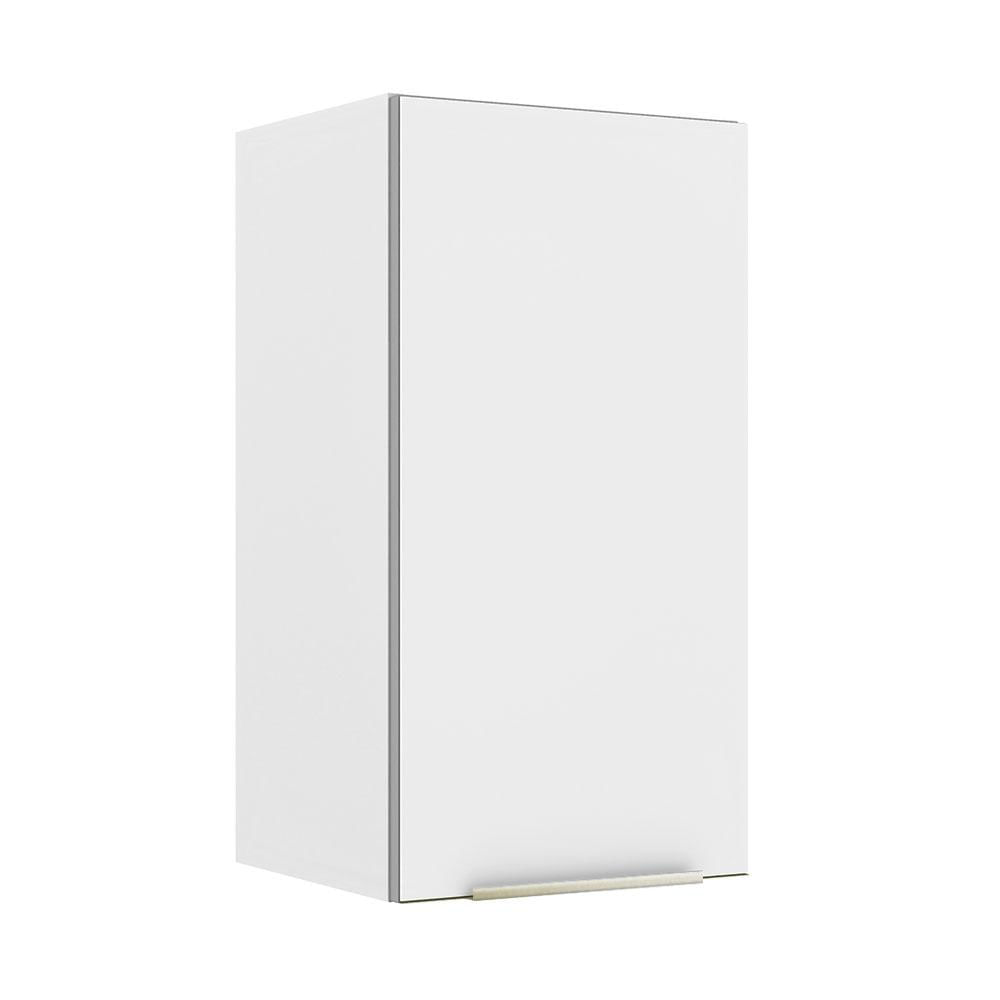 Armário Aéreo Madesa Lux 35 Cm 1 Porta - Branco/branco Veludo