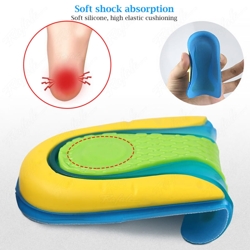 Palmilhas Ortopédicas De Tendinite Para Fascite De Silicone, 2 Pares