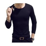 Pacote De Camisetas Polar Long Sle Masculina De Primeira Camada De Fibra De Bambu