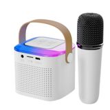 Alto-falante Portátil De Karaokê Com Microfone Bt White