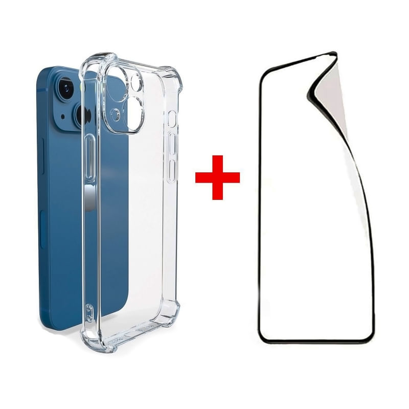 Protetor De Tela Case + Hydrogel Para Iphone 14