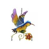 Pingente Wind Bells, Beija-flor, Jardim, Vidro E Cobre