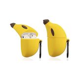 Capa De Silicone Para Airpods 1/2 Com Design De Banana