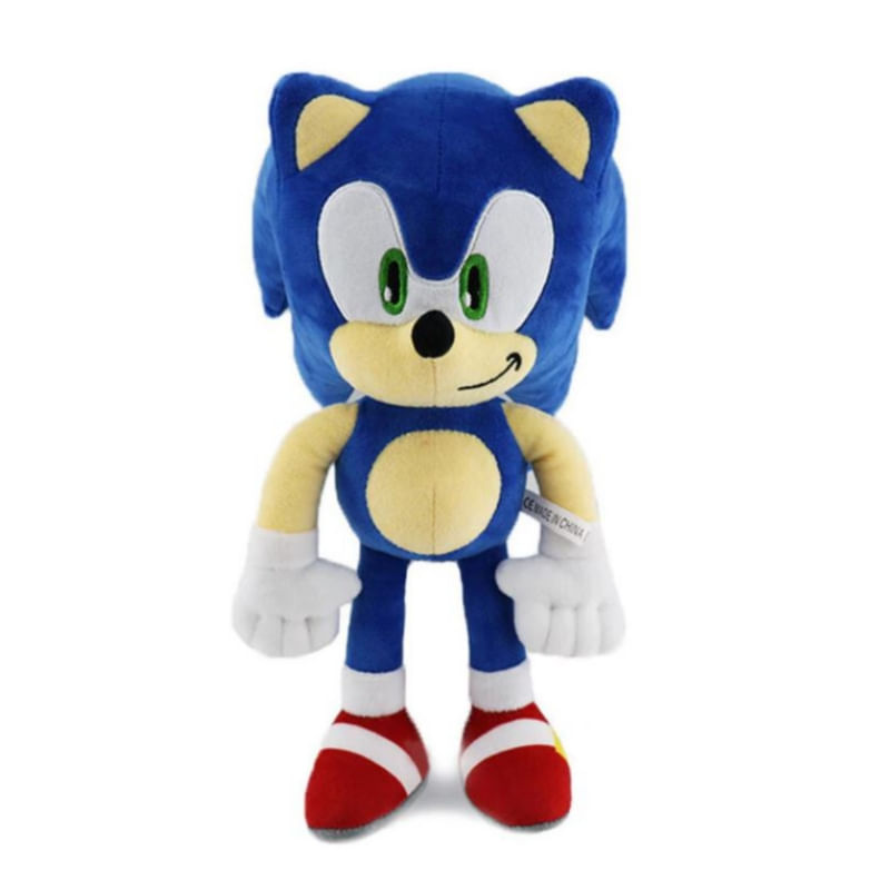 Brinquedo De Pelúcia Hedgehog Sonic 30cm Para Crianças