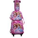 Mochila Infantil Com Estojo E Lancheira Para Meninas