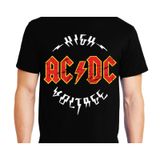 Camisa Polo Acdc Rock 100% Algodão Unissex De Qualidade Premium