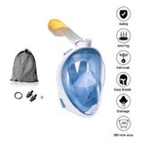 Máscara De Mergulho, Conjunto De Snorkel Facial Completo, Lente Anti-uv Para Adultos