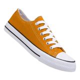 Chinelo Casual De Lona Urbano Para Mulheres Amarelas