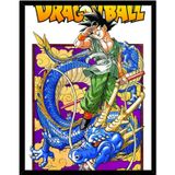 Moldura Decorativa Dragon Ball Goku 30x40cm Moldura De Madeira Preta