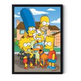 Porta-retratos Decorativo Simpson Family 30x40cm Black Wood