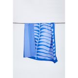 Toalha Reversível Ploc Xl Family Alga Blue De Microfibra Reciclada