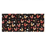 Tapete Antiderrapante Tropical 43cm X 130cm Galinhas Black 2.0 Kapazi