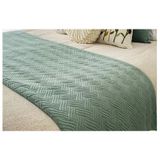 Cobertor Piecera Plush Design Mint 210x70cm Para King Ou 2 Pla